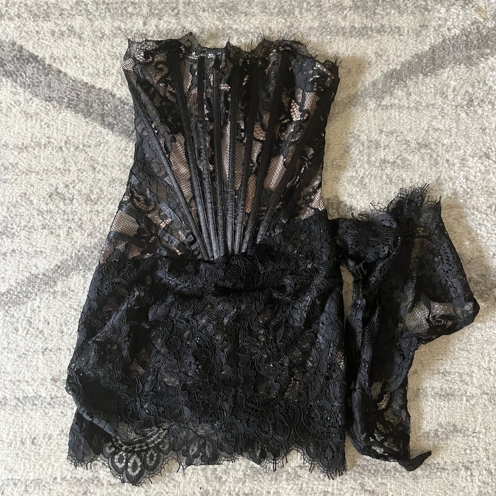 Heiress Beverly Hills Lace Corset Dress XS